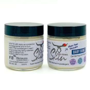 BABY BUMZ, BABY NAPPY CREAM, CLOTH NAPPY SAFE, BUM CREAM, NAPPY RASH CREAM, LOW PUFA, HEALING, TALLOW BASED