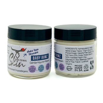 BABY BUMZ, BABY NAPPY CREAM, CLOTH NAPPY SAFE, BUM CREAM, NAPPY RASH CREAM, LOW PUFA, HEALING, TALLOW BASED