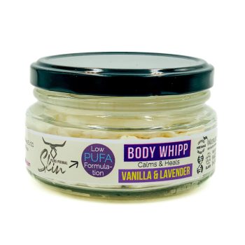 BODY WHIPP, TALLOW SKIN BUTTA, LOW PUFA, VANILLA & LAVENDER TALLOW BASED