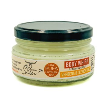 BODY WHIPP, TALLOW SKIN BUTTA, LOW PUFA, VERBENA & CLEMENTINE, TALLOW BASED