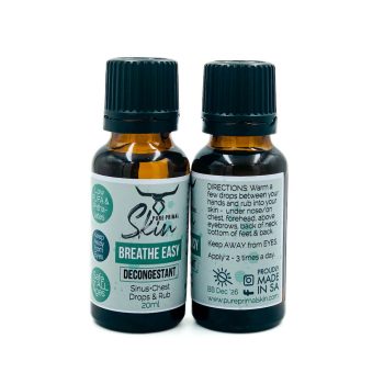 BREATHE EASY, DECONGESTANT, SINUS, CHEST RUB, NATURAL, AROMA OIL BLEND, Low pufa