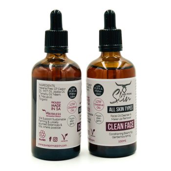 CLEAN FACE, ALL SKIN TYPES, FACIAL CLEANSER, OIL CLEANSING METHOD, NORMAL SKIN, OILY SKIN, PROBLEM SKIN, SENSITIVE SKIN, DRY SKIN, MATURE SKIN, DEHYDRATED SKIN, ACNE SKIN, LOW PUFA, LOW OXIDATIVE OILS, HYPOALLERGENIC