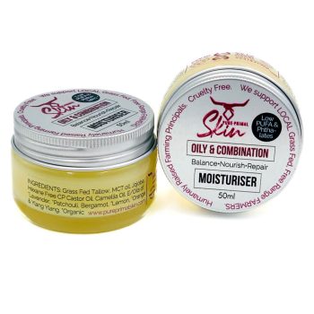 OILY & COMBINATION SKIN TYPES, FACE MOISTURISER, TALLOW BASED, BALANCING MOISTURISER, LOW PUFA