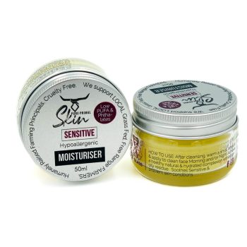 moisturiser, sensitive skin, face moisturiser, hydrating cream, hypoallergenic, tallow based, low pufa, phthalate free, tallow skincare, waterless skincare