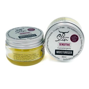 moisturiser, sensitive skin, face moisturiser, hydrating cream, hypoallergenic, tallow based, low pufa, phthalate free, tallow skincare, waterless skincare