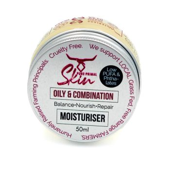 OILY & COMBINATION SKIN TYPES, FACE MOISTURISER, TALLOW BASED, BALANCING MOISTURISER, LOW PUFA