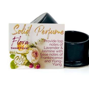 FLORA, SOLID PERFUME, NATURAL SOLID PERFUME, SWEET FLORAL