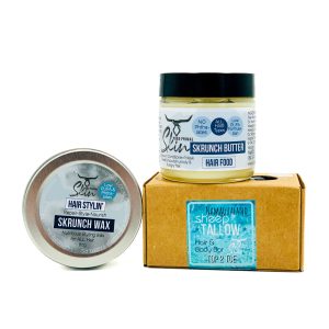 HAIR & BEARD CARE, SKRUNCH BUTTER, TOP2TOE, SKRUNCH WAX, HAIR MASK, STYLING WAX, HAIR SHAMPOO SOAP, TALLOW BASED, PURE PRIMAL SKIN, 