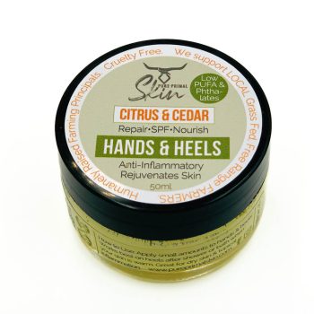 HANDS & HEELS, TALLOW BALM, CITRUS & CEDAR, HAND BALM, HEEL BALM