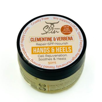 HANDS & HEELS, TALLOW BALM, CLEMENTINE & VERBENA, HAND BALM, HEEL BALM