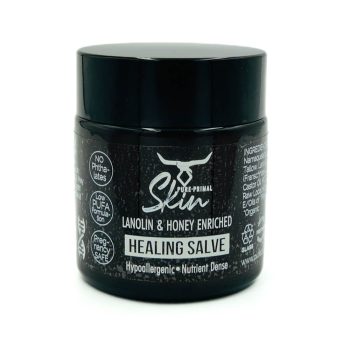 HEALING SALVE, HYPOALLERGENIC, LANOLIN, TALLOW BASED, LANOW, HONEY ENRICHED, LOW PUFA, NUTRIENT DENSE