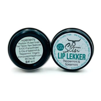 Lip Lekker, Lip Balms, tallow based lip balms, natural lip balms, tallow, low pufa,