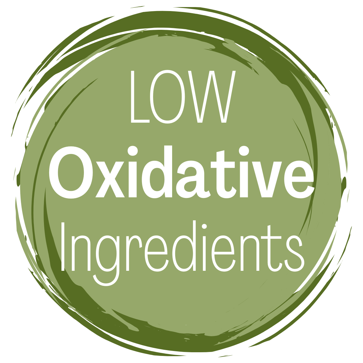 LOW OXIDATIVE INGREDIENTS, STABLE INGREDIENTS, NATURAL