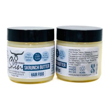 SKRUNCH BUTTER, TALLOW HAIR MASK, BEARD BUTTER, MULTIPURPOSE, TALLOW BASED, NATURAL, PHTHALATE FREE, LOW PUFA, HAIR FOOD, NOURISHING, REPAIR SERUM, REPAIR MASK, HAIR REPAIR
