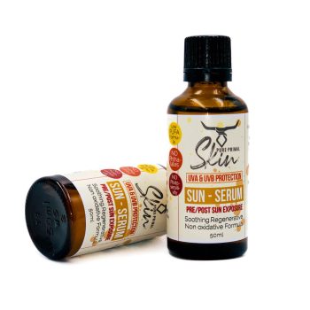 SUN SERUM, FACE & BODY SUNSCREEN, LOW PUFA, LOW OXIDATIVE OILS, PRE & POST SUN EXPOSURE, LITE DAILY SUNSCREEN