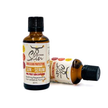 SUN SERUM, FACE & BODY SUNSCREEN, LOW PUFA, LOW OXIDATIVE OILS, PRE & POST SUN EXPOSURE, LITE DAILY SUNSCREEN