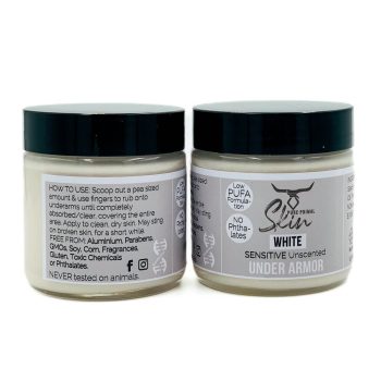 UNDER ARMOR, NATURAL DEODORANT, TALLOW BASED, WATERLESS SKINCARE, CHEMICAL FREE, LOW PUFA, PHTHALATE FREE, SENSITIVE SKIN, SENSITIVE UNDERARMS, NON CARCINOGENIC