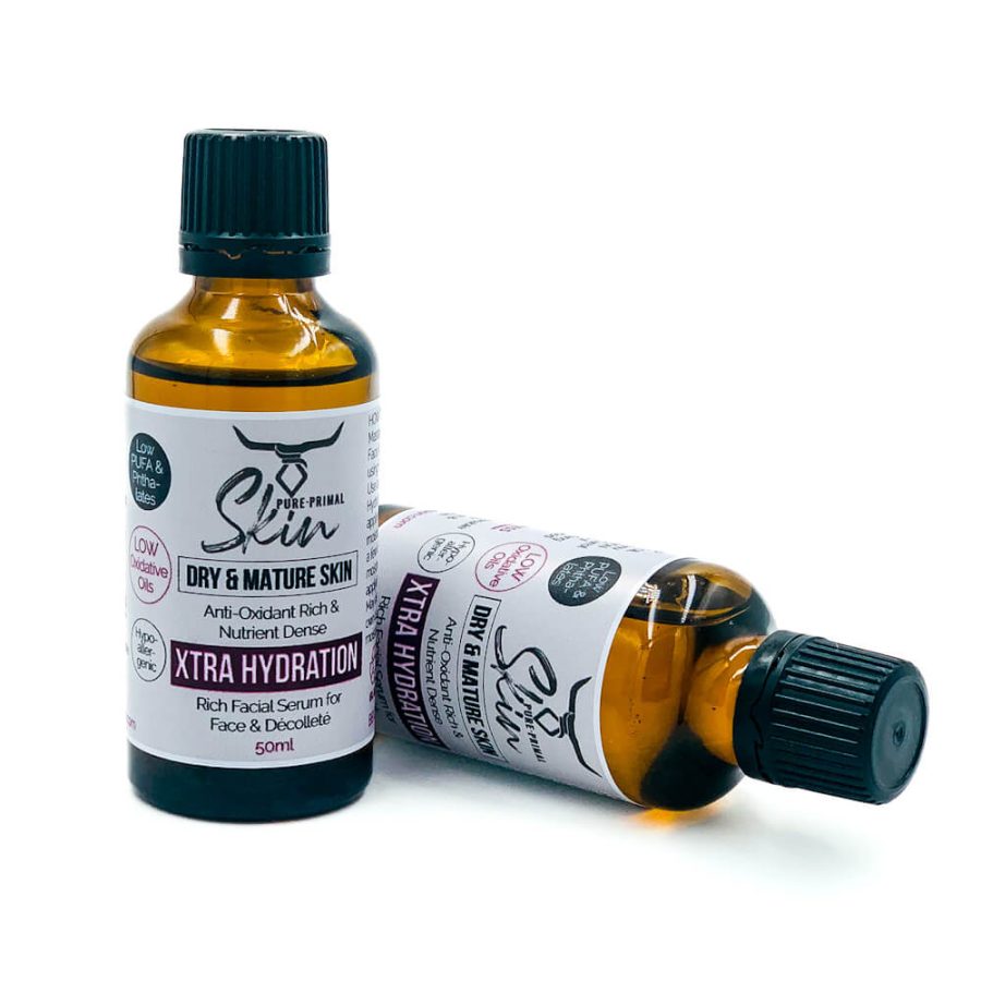 XtraHydration, Xtra Hydration Serum, Dry Skin, Mature Skin, Antioxidant Rich, Oil Serum, Low PUFA, Low Oxidative Oils, Hypoallergenic