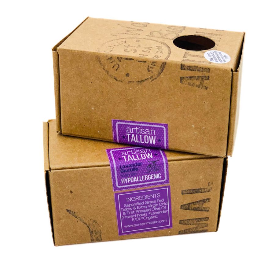 HUGUENOTE BASTILLE BATH BARS, TALLOW & OLIVE OIL SOAP, HYPOALLERGENIC