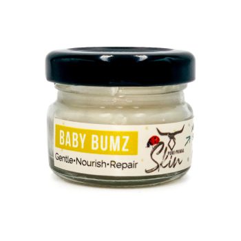 BABY BUMZ, BABY NAPPY CREAM, CLOTH NAPPY SAFE, BUM CREAM, NAPPY RASH CREAM, LOW PUFA, HEALING, TALLOW BASED, PHTHALATE FREE SKINCARE, HYPOALLERGENIC
