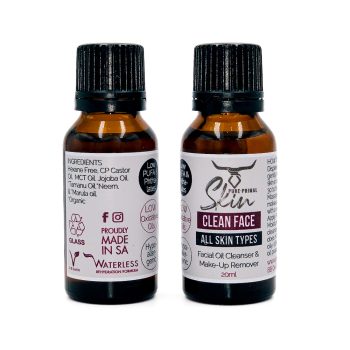 CLEAN FACE, ALL SKIN TYPES, FACIAL CLEANSER, OIL CLEANSING METHOD, NORMAL SKIN, OILY SKIN, PROBLEM SKIN, SENSITIVE SKIN, DRY SKIN, MATURE SKIN, DEHYDRATED SKIN, ACNE SKIN, LOW PUFA, LOW OXIDATIVE OILS, HYPOALLERGENIC