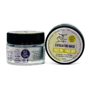 FACE ON FACE OFF, MASK, 2-IN-1, MULTIFUNCTIONAL PRODUCT, COLOSTRUM & CAMOMILE MASK, REJUVENATING, OIL CONTROL MASK, LIGHT EXFOLIATION, NATURAL