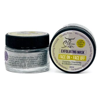 FACE ON FACE OFF, MASK, 2-IN-1, MULTIFUNCTIONAL PRODUCT, COLOSTRUM & CAMOMILE MASK, REJUVENATING, OIL CONTROL MASK, LIGHT EXFOLIATION, NATURAL