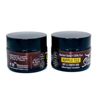 LANOW NIPPLE TLC, LANOLIN NIPPLE CREAM, DRY & CHAFED SKIN TREATMENT, LANOLIN & TALLOW BASED, BABY SAFE, SAFE TO INGEST, 100% PURE, NUTRIENT DENSE, LANOW REPAIR FORMULATION, PURE PRIMAL SKIN, LOW PUFA SKINCARE, PHTHALATE FREE SKINCARE