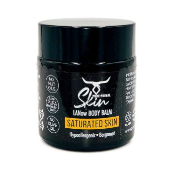 LANOW SATURATED SKIN, LANOW BODY BALM, HYPOALLERGENIC, PREGNANCY SAFE, WHOLE FAMILY SAFE, LANOLIN + TALLOW, LANOLIN, SATURATED SKIN, NATURAL SKINCARE, TALLOW SKINCARE, BODY BALM, PURE PRIMAL SKIN, LANOW, LOW PUFA SKINCARE, PHTHALATE FREE SKINCARE