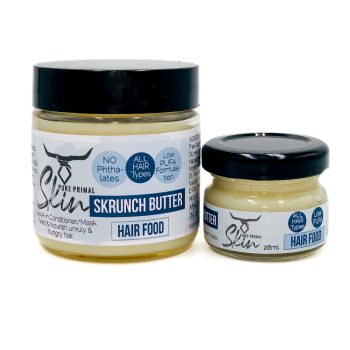 SKRUNCH BUTTER, TALLOW HAIR MASK, BEARD BUTTER, MULTIPURPOSE, TALLOW BASED, NATURAL, PHTHALATE FREE, LOW PUFA, HAIR FOOD, NOURISHING, REPAIR SERUM, REPAIR MASK, HAIR REPAIR