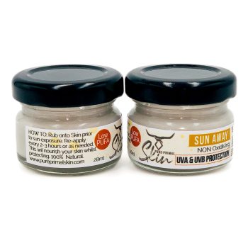 SUN AWAY, NATURAL SUNSCREEN, NON-TOXIC SUNSCREEN, TALLOW BASED, LOW PUFA SKINCARE, PHTHALATE FREE, SUN PROTECTION, NO PHOTOSENSITIVITY