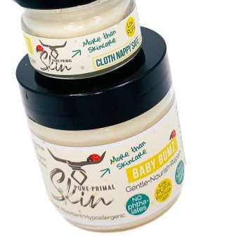 BABY BUMZ, BABY NAPPY CREAM, CLOTH NAPPY SAFE, BUM CREAM, NAPPY RASH CREAM, LOW PUFA, HEALING, TALLOW BASED