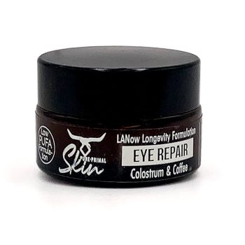 EYE REPAIR, LANOW EYE REPAIR, LANOW LONGEVITY FORMULATION, COLOSTRUM & COFFEE, LANOLIN & TALLOW BASED, NUTRIENT DENSE, COLOSTRUM, LOW PUFA, PHTHALATE FREE