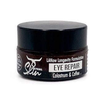 EYE REPAIR, LANOW EYE REPAIR, LANOW LONGEVITY FORMULATION, COLOSTRUM & COFFEE, LANOLIN & TALLOW BASED, NUTRIENT DENSE, COLOSTRUM, LOW PUFA, PHTHALATE FREE