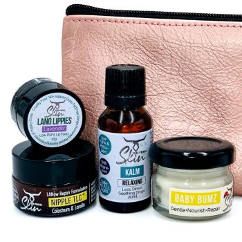 MAMA & BABY CARE STARTER/TRAVEL POUCH, TRAVEL PRODUCT, TALLOW BASED BABY CARE, LOW PUFA SKINCARE, STARTER KIT, TRAVEL PACK, BABY CARE, NIPPLE CREAM, NATURAL, PURE PRIMAL SKIN TRAVEL POUCHES, KALM AROMA BLEND