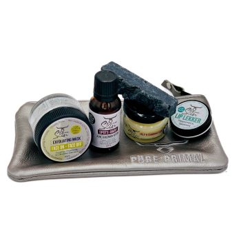 OILY & COMBINATION SKIN STARTER/TRAVEL POUCHES, OILY SKIN TYPES, ACNE, COMBINATION SKIN, TEENAGER PROBLEM SKIN, STARTER KIT, TRAVEL POUCHES, STARTER/TRAVEL POUCHES, SAMPLE PACKS, PURE PRIMAL SKIN, TALLOW BASED SKINCARE, LOW PUFA SKINCARE, PHTHALATE FREE SKINCARE