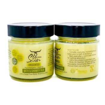 Bath & Shower Silk Unscented Directions (1) BATH & SHOWER SILK, 2-in-1, Soap Free Body Wash & Lotion, low PUFA skincare, Phthalate Free Skincare, BATH & SHOWER SILK, UNSCENTED, TALLOW BASED, LOW PUFA OILS