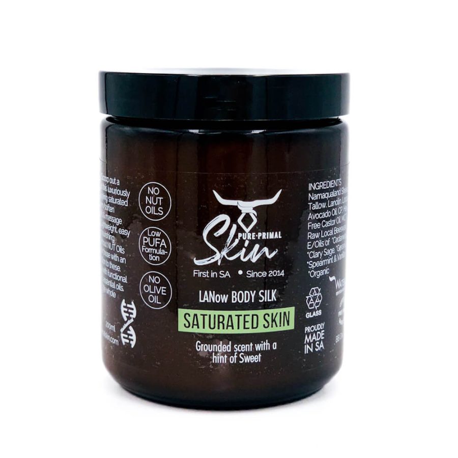 LANOW SATURATED SKIN, LANow Body Silk , Saturated Skin, Tallow, Lanolin, No Nut Oils, Low PUFA Skincare, No Olive Oil, Body Care, Body Butta