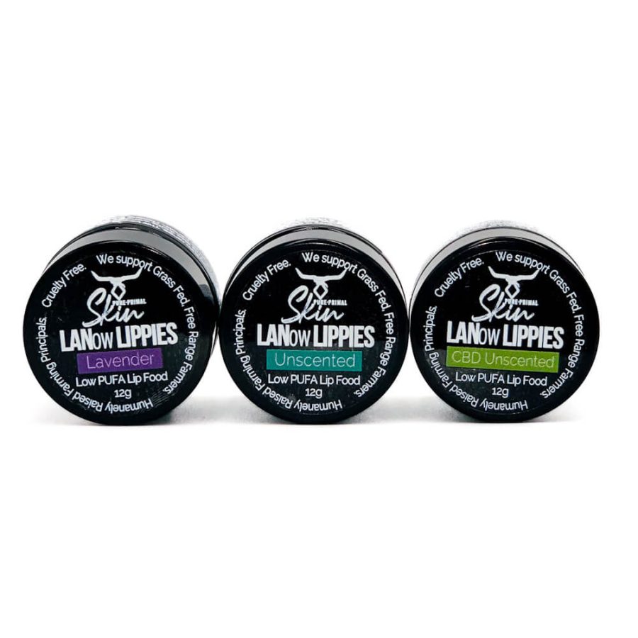 LANOW LIPPIES, LANOW, LANOLIN + TALLOW, NATURAL SKINCARE, LOW PUFA, PHTHALATE FREE, PURE PRIMAL SKIN, LIP FOOD, HEALING