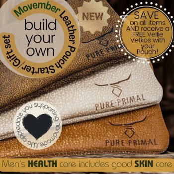 movember, GENUINE LEATHER POUCH, BUFFALO LEATHER POUCHES, TRAVEL POUCH, GIFT POUCH, STARTER POUCH, BUILD YOUR OWN POUCH