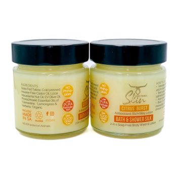 BATH & SHOWER SILK, BODY WASH, BODY LOTION, TALLOW BASED, 2-in-1 Soap Free Body Wash & Lotion, LOW PUFA Skincare, Multipurpose, BATH & SHOWER SILKS, NATURALLY SCENTED