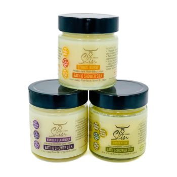 BATH & SHOWER SILK, BODY WASH, BODY LOTION, TALLOW BASED, 2-in-1 Soap Free Body Wash & Lotion, LOW PUFA Skincare, Multipurpose, BATH & SHOWER SILKS, NATURALLY SCENTED