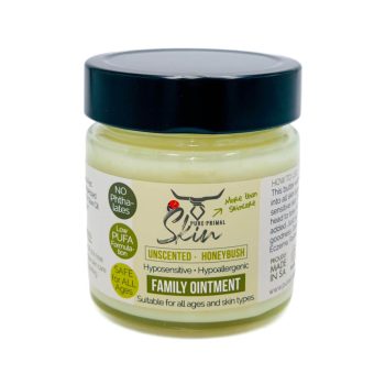 FAMILY OINTMENT, TALLOW OINTMENT, SAFE FOR ALL AGES, LOW PUFA, LOW PUFA SKINCARE, SENSITIVE SKIN, ECZEMA SKIN, WHOLE FAMILY FRIENDLY, UNSCENTED