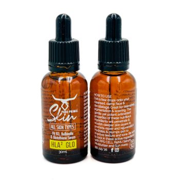 HLA² Glo Ⓥ Facial Serum - Directions-2 HLA² Glo Ⓥ Facial Serum, Hyaluronic Acid, Facial Serum, ZERO PUFA, B3, HA, HLA, Glutathione, Bulbinella, Hydrasol, SKIN HYDRATION SERUM