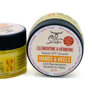 HnH Clementine & Verbena 30ml-2 HANDS & HEELS, TALLOW BALM, CLEMENTINE & VERBENA, HAND BALM, HEEL BALM