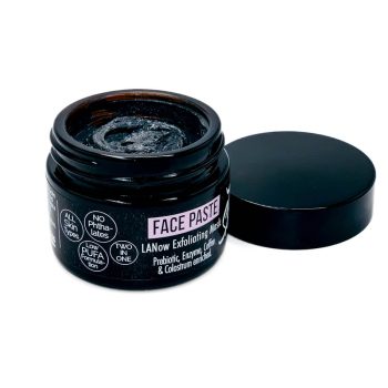 LANow Face PASTE Open-2 LANOW FACE PASTE, EXFOLIATING MASK, PREBIOTIC, ENZYME, COLOSTRUM ENRICHED, LOW PUFA SKINCARE, LANOW, NATURAL SKINCARE, 2-IN-1