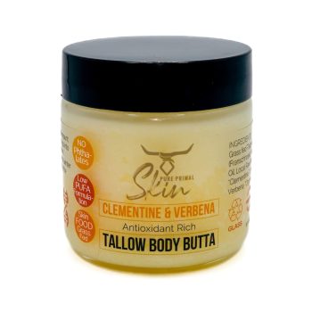 TALLOW BODY BUTTA, CLEMENTINE & VERBENA, TALLOW, LOW PUFA SKINCARE, NATURAL, BODY CARE
