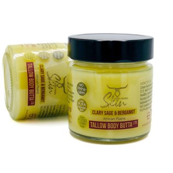 TALLOW BODY BUTTA, LIMITED EDITION, AFRICAN PLAINS, CLARY SAGE & BERGAMOT
