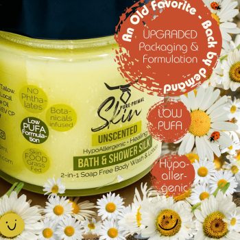 Unscented SILK (1) BATH & SHOWER SILK, BODY WASH, BODY LOTION, TALLOW BASED, 2-in-1 Soap Free Body Wash & Lotion, LOW PUFA Skincare, Multipurpose, BATH & SHOWER SILKS, NATURALLY SCENTED