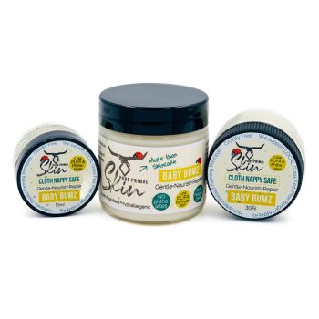 BABY BUMZ, BABY NAPPY CREAM, CLOTH NAPPY SAFE, BUM CREAM, NAPPY RASH CREAM, LOW PUFA, HEALING, TALLOW BASED